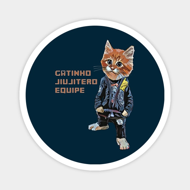 Gatinho Jiujitero Equipe Magnet by huwagpobjj